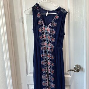 Blue maxi dress